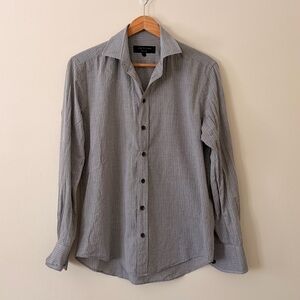 rag & bone Gray Striped Men's Shirt